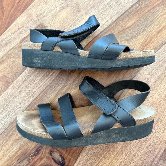 NAOT Kayla sandals leather with cork footbed - Picture 3 of 8